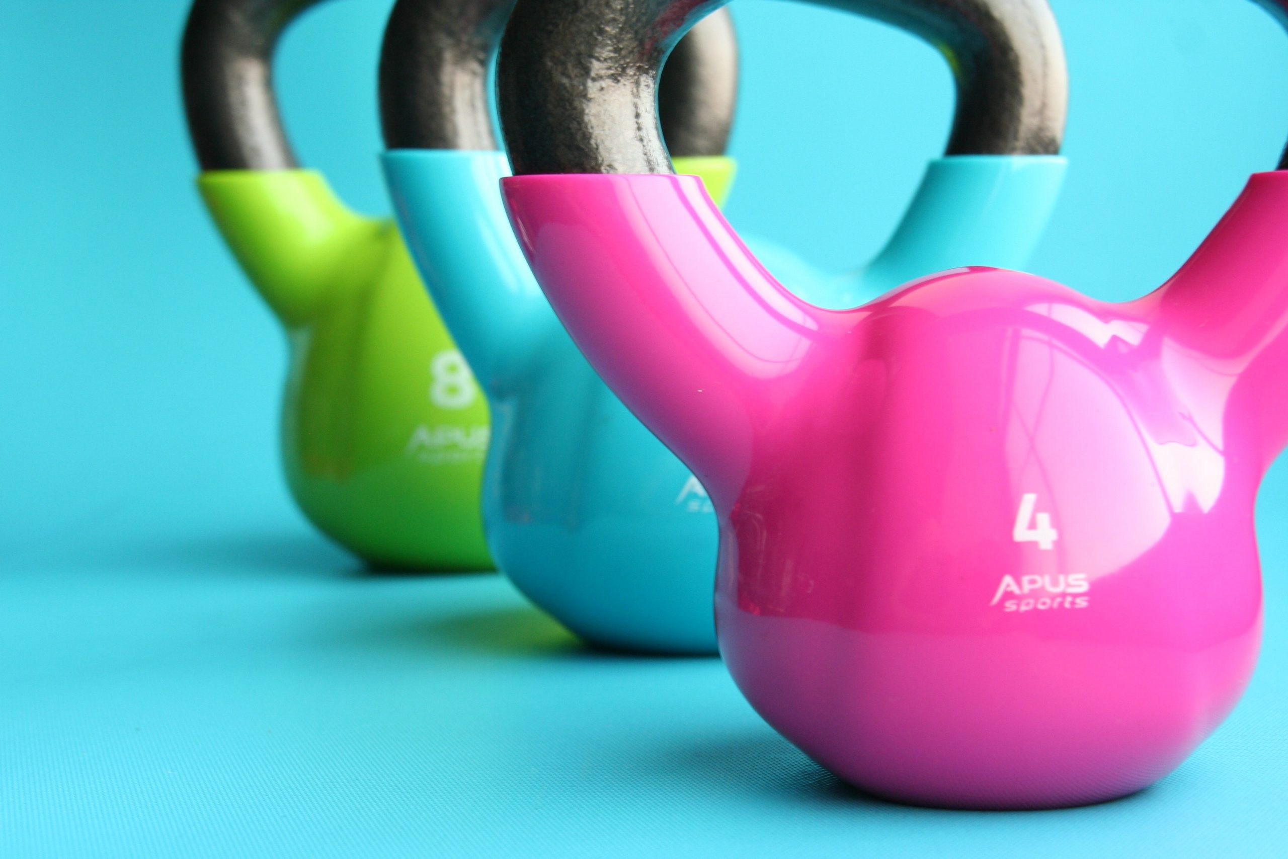 Colorful Kettlebells