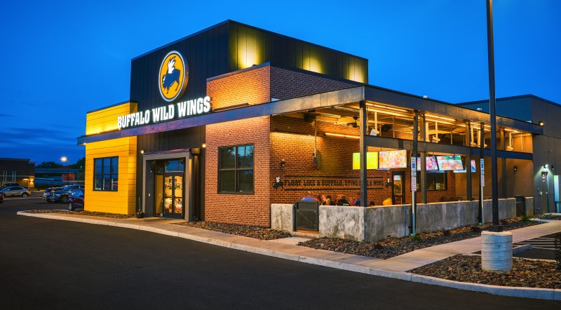 Photo of Entrance of a Buffalo Wild Wings Restaurant