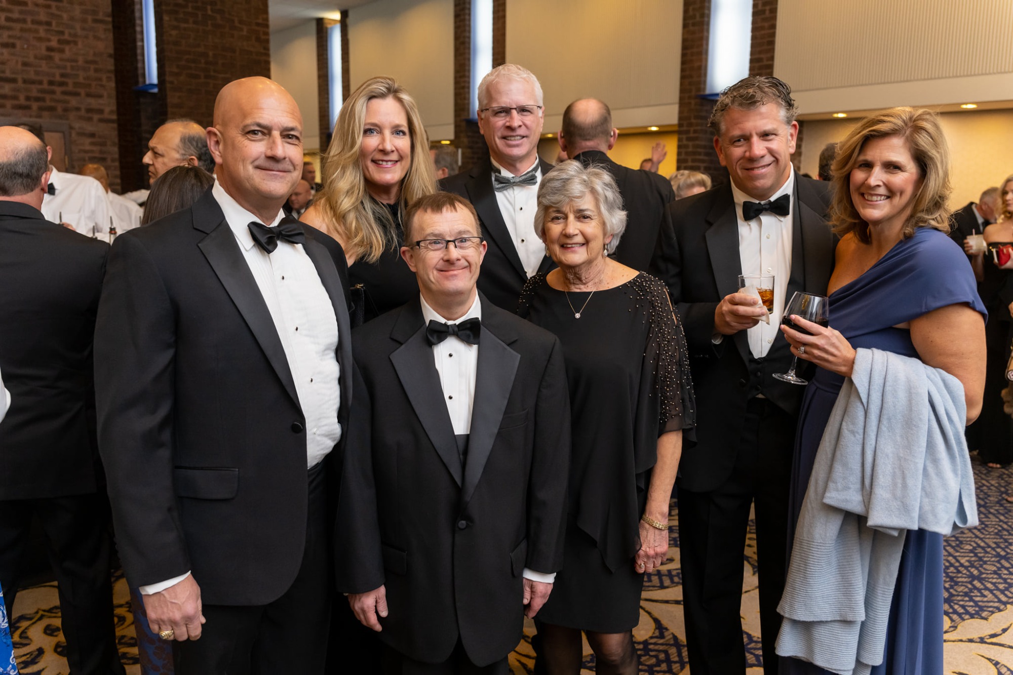 Family smiling at Penn-Mar Gala