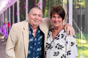 Steve & Jill Golueke smiling at the gala