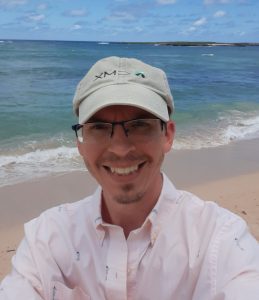 A man at the beach.