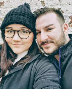 Vanessa Cooke and her husband Jason pose for a photo.