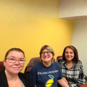 From left to right: Natalie Finnegan, Cindy Rohrbaugh, and Jeannine O'Mahony.