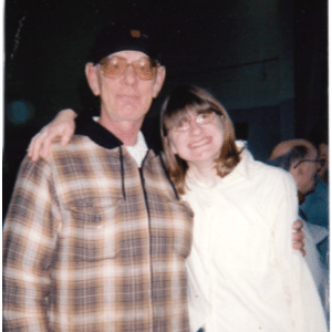 Cindy Rohrbaugh poses with her father, Glenn.